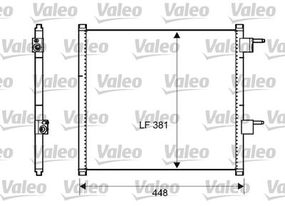 Condenser, air conditioning VALEO 817225