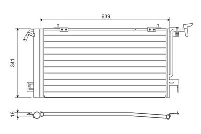 Condenser, air conditioning VALEO 817229