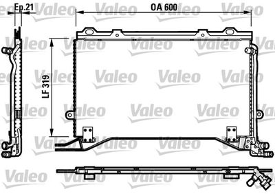 Condenser, air conditioning VALEO 817235