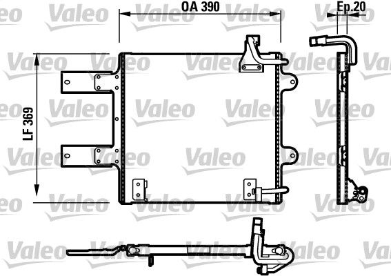 VALEO 817246 Condenser, air conditioning