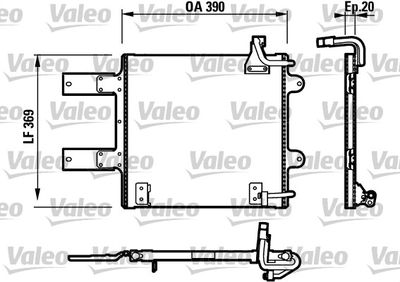 Condenser, air conditioning VALEO 817246