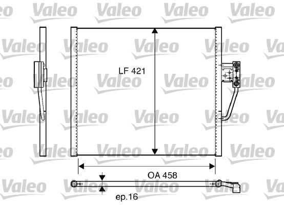 VALEO 817248 Condenser, air conditioning