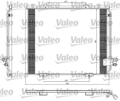 Condenser, air conditioning VALEO 817252