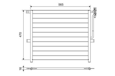 Condenser, air conditioning VALEO 817383