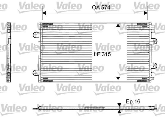 VALEO 817385 Condenser, air conditioning