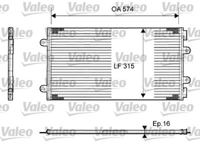 Condenser, air conditioning VALEO 817385
