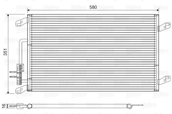 VALEO 817386 Condenser, air conditioning