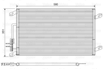 Condenser, air conditioning VALEO 817386