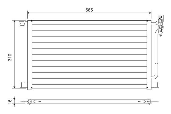 VALEO 817405 Condenser, air conditioning