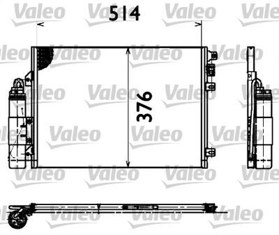 Condenser, air conditioning VALEO 817428