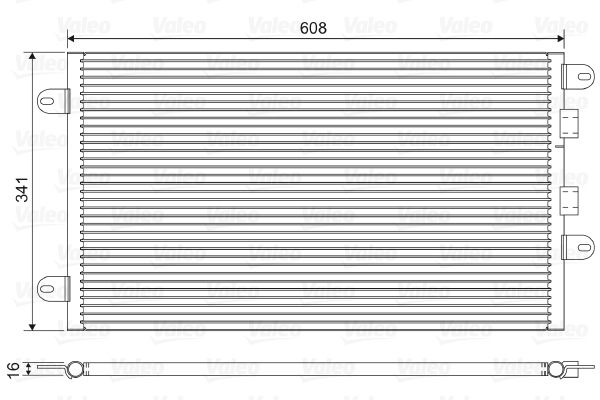 VALEO 817463 Condenser, air conditioning