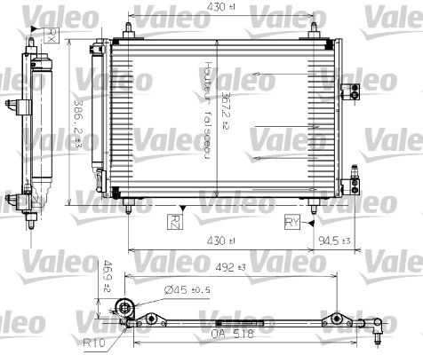 VALEO 817465 Condenser, air conditioning