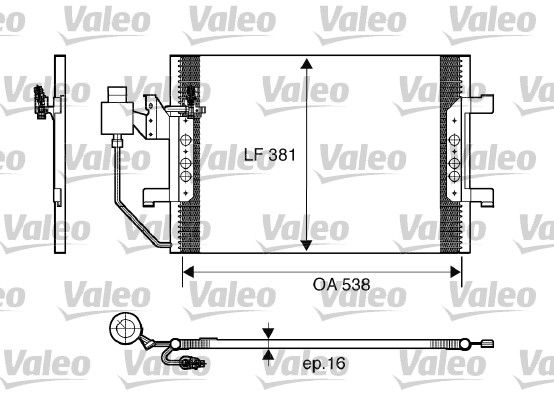 VALEO 817504 Condenser, air conditioning
