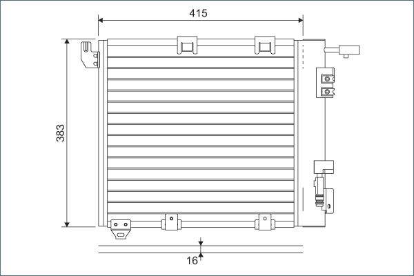 VALEO 817506 Condenser, air conditioning