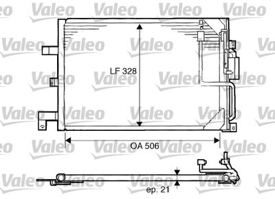 Condenser, air conditioning VALEO 817507