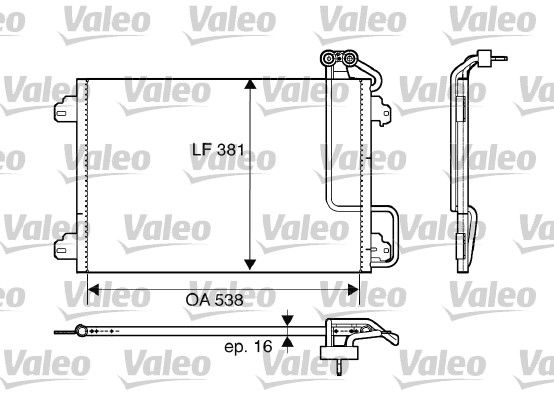 VALEO 817509 Condenser, air conditioning