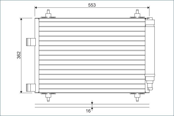 VALEO 817526 Condenser, air conditioning