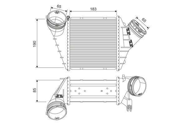 VALEO 817555 Charge Air Cooler