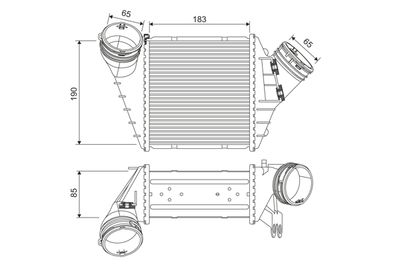 Charge Air Cooler VALEO 817555
