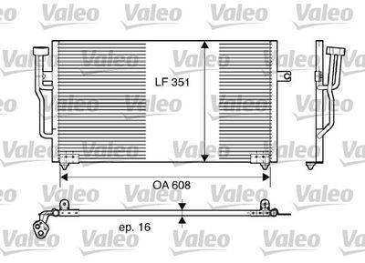 Condenser, air conditioning VALEO 817559