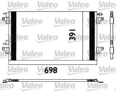 Condenser, air conditioning VALEO 817568