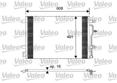 Condenser, air conditioning VALEO 817569