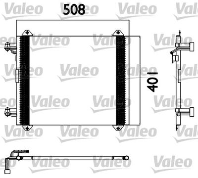 Condenser, air conditioning VALEO 817570