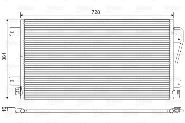 VALEO 817601 Condenser, air conditioning