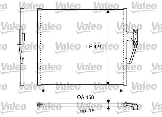 VALEO 817607 Condenser, air conditioning
