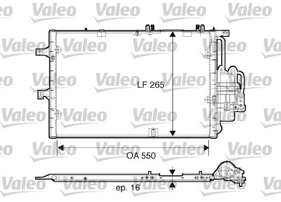 VALEO 817610 Condenser, air conditioning
