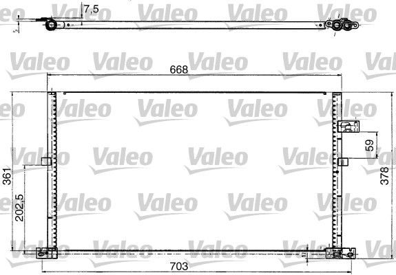 VALEO 817657 Condenser, air conditioning