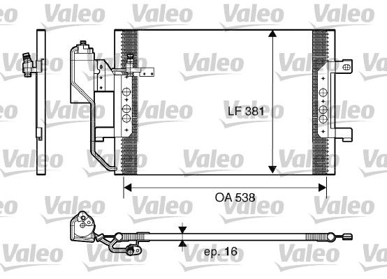 VALEO 817659 Condenser, air conditioning