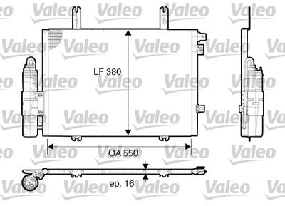 Condenser, air conditioning VALEO 817662