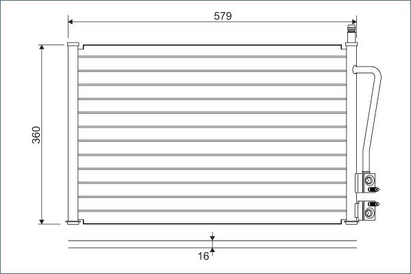 VALEO 817664 Condenser, air conditioning