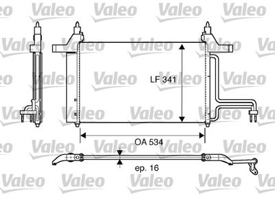 Condenser, air conditioning VALEO 817669
