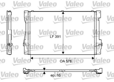 Condenser, air conditioning VALEO 817675