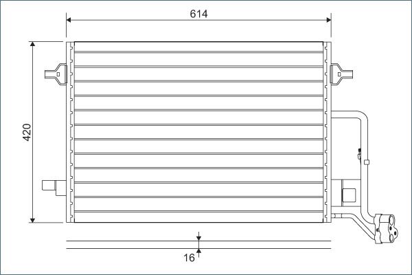 VALEO 817679 Condenser, air conditioning