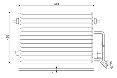 Condenser, air conditioning VALEO 817679