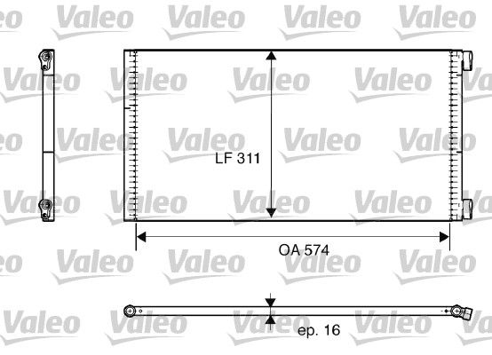 VALEO 817684 Condenser, air conditioning