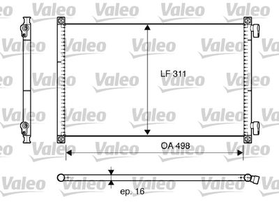 Condenser, air conditioning VALEO 817685