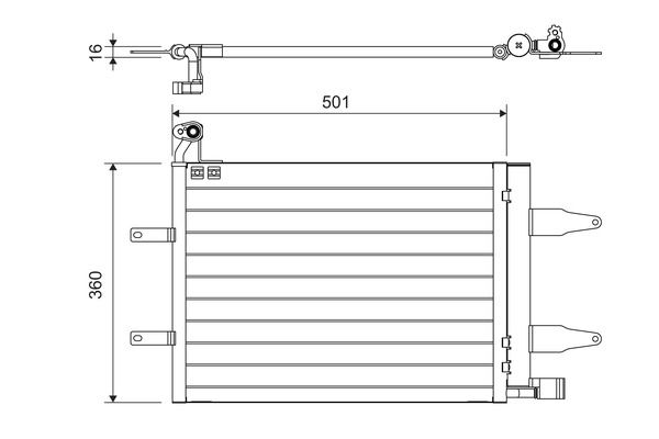 VALEO 817686 Condenser, air conditioning