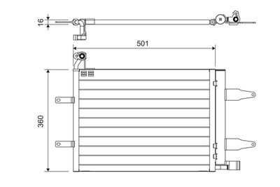 Condenser, air conditioning VALEO 817686