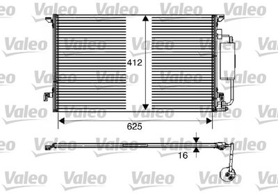 Condenser, air conditioning VALEO 817712