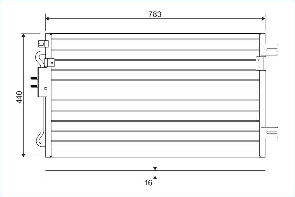 VALEO 817739 Condenser, air conditioning