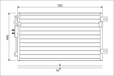 Condenser, air conditioning VALEO 817739