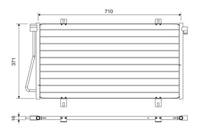 Condenser, air conditioning VALEO 817742