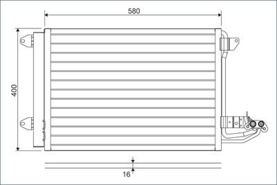 Condenser, air conditioning VALEO 817777
