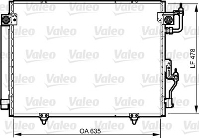 Condenser, air conditioning VALEO 817790