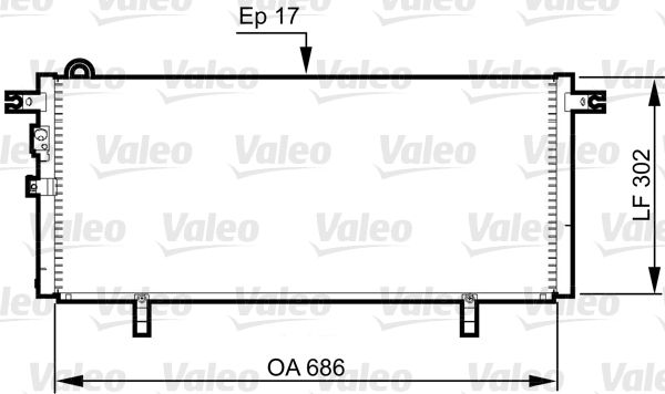VALEO 817791 Condenser, air conditioning