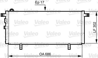 Condenser, air conditioning VALEO 817791